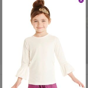 Matilda Jane white Cloudy puffer tee, girls 6